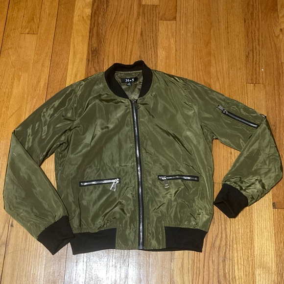 Metallica Army Green 36.5 Bomber Style Jacket bomber style jacket Sz Small - Picture 1 of 5